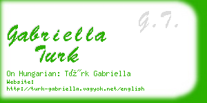 gabriella turk business card